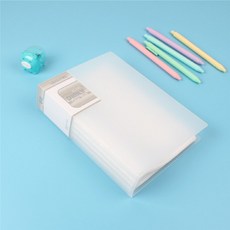 Kobest A5透明文件夾 80頁, 白色, 1個