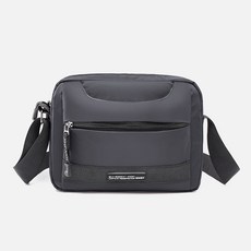 男款簡約方形側背包 MB022, 灰色