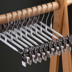 JMIL 防滑塗層裙褲衣架, 10支, 白色