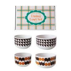 1537 1537復古插畫餐碗禮盒組, 2個巧克力，4個彈跳球, 空中招待小 2p + 大 2p