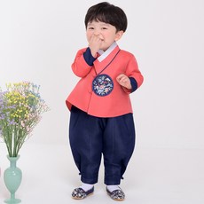 이설한복 아동용 작은홍시 생활한복 20018