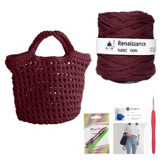 Yarna DIY針織手提包組, 血腥酒（線），隨機發貨（鉤針）, 1套