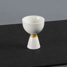 月鹽韓國產陶瓷迷你把手長鼓杯 酒杯 柠檬環, 單品, 1個