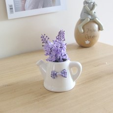 새로그린 납골당 꾸미기 미니어쳐 꽃화분, 라이트 퍼플, 1개