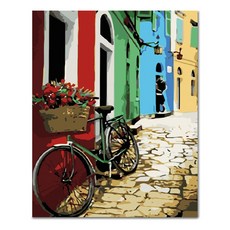 ADICO DIY 繪畫布拉格的自行車 PH92 40 x 50cm, 混色