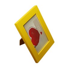 J 木質桌上型相框, 黃色