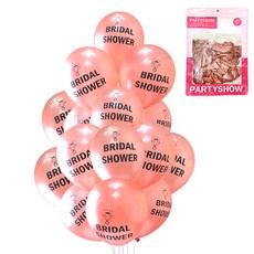 PARTYSHOW 派對裝飾氣球 20p, 1個, 珍珠玫瑰金新娘派對