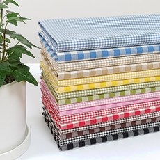 ShuShuRoom 先染格紋布料 16款套組 SH-256, 混色, 1個