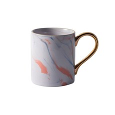 CASA MUUTTI 大理石金色手柄馬克杯 350ml, 紫色, 1入