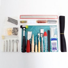 AYUDYSTUDY DIY皮革工藝工具高級套組, 1套, 什錦