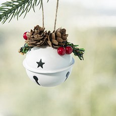 Homeflow 北歐風格聖誕樹裝飾品 鈴鐺吊飾 F, 1個, 混合色