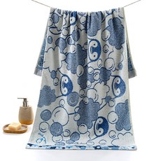 PDS生活 捲毛可愛動物印花海灘巾 50 x 100 cm, 企鵝, 1個