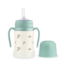 Gromimi 不銹鋼橄欖吸管杯, 200ml, 1個, Pistachio(橄欖款)