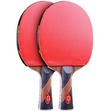 成人初學者4星桌球拍 JC157 紅色 2入, 單品