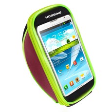 NOSBIKE 自行車手機支架 自行車包 B款, 深紅色, 1個