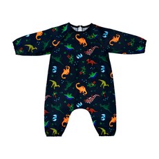 BANY KIDS 幼兒用防水全身臀部無縫美術圍裙, 恐龍