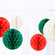 PARTYHAE 蜂窩球裝飾組 6入, 混合顏色