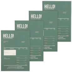 Bfancy A5紀錄學習計畫本 4p, 綠意, 1套