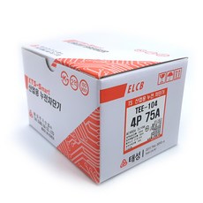 TAESUNG ELECTRIC Industrial 工業漏電斷路器 TEE-104 4P 75A, 1個