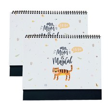 부성상회 부부가 함께쓰는 육아일기 수유일지, 혼합색상, 2개