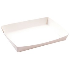 트레이 일반 일회용 도시락 GR-6호 흰색 18.6 x 13.6 x 2.5 cm, 100개입, 1개