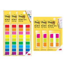 3M Post-it 利貼 標籤 683-9KN 3入 + 索引標籤 686SS-PGO 3入, 1套