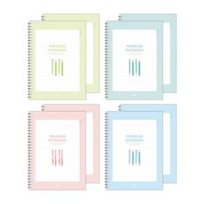 펜피아 2000 스프링 그림 컬러 노트, 랜덤발송, 8개