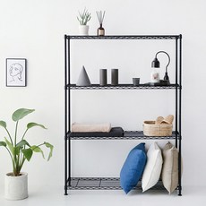 마켓비 ARIMO 선반 12001600, 블랙, 4단