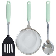 GENIAL Nano D型P方形後蓋+中勺+勺套, 1套, 綠色