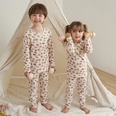 도씨 소프킨 긴팔 실내 잠옷 상의 + 하의 세트 D-55