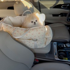 babisyoung 寵物 Ouve Bag 汽車座椅 提籠, 1個, 粉紅色 + 珊瑚色