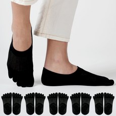 NO DESIGN 連腳趾部分都透氣的網眼五指襪 5雙