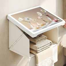 MF Store 大容量多用途可折疊免打孔浴室收納盒, 1個, A型