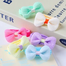 아기코끼리 봄빛 데이지 머리끈 리본 6종 세트