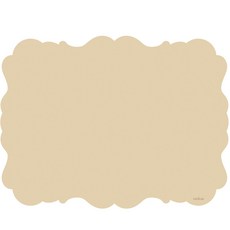 EXCELSA Chic 波紋餐墊, 43.5cm, 奶油黃, 1個