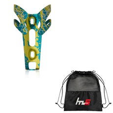 LUNJE Naya Style 自行車水壺架 + 專屬小袋套組 CYYP-129-3PU, 1套, 綠色（搖籃）