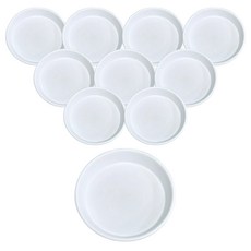 앙플랜트 동그라미 화분받침, 화이트, 10개 화이트, 10개