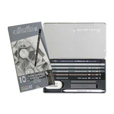 CRETACOLOR Artino 石墨基礎繪圖工具套組 10 40021, 10種, 1套