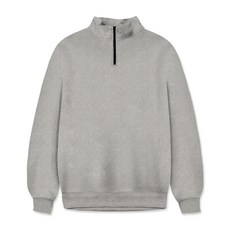 素色半拉鍊領長袖T恤