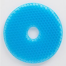 矽膠蜂窩坐墊+布套組, 深藍色