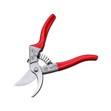 블루리빙 빨간손잡이 굽은날 원예 가위, 1개