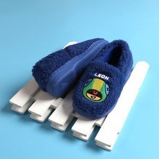 BRAWL STARS 孩童圖案刺繡絨毛拖鞋
