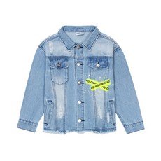 COMME MOI 男童 CC 標籤印花牛仔夾克 CCT11UDJ02