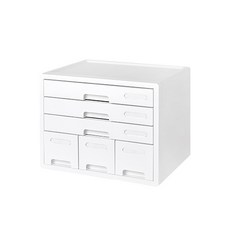 시스맥스 콤보 캐비넷, 화이트, 6단