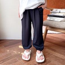 adorebebe 兒童款褶飾冰絲慢跑褲
