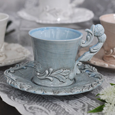 ELIOS My Flower 茶杯組 B型 3449, 藍色, 1套