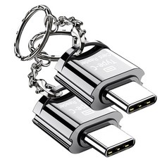 SPACE SHIELD Type-C 相容 Micro SD 讀卡機, 銀色, 2個