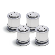 Sonjabisesang 鋁製家具櫃腳 60mm 4入, 銀色