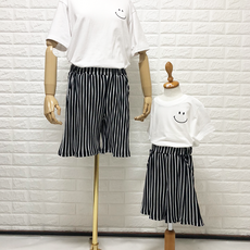 U-KIDS 條紋親子短褲 C款