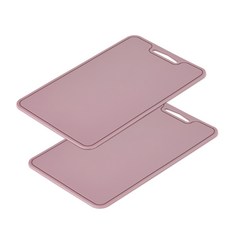 Young Market矽膠砧板 2入, 獨立粉紅色